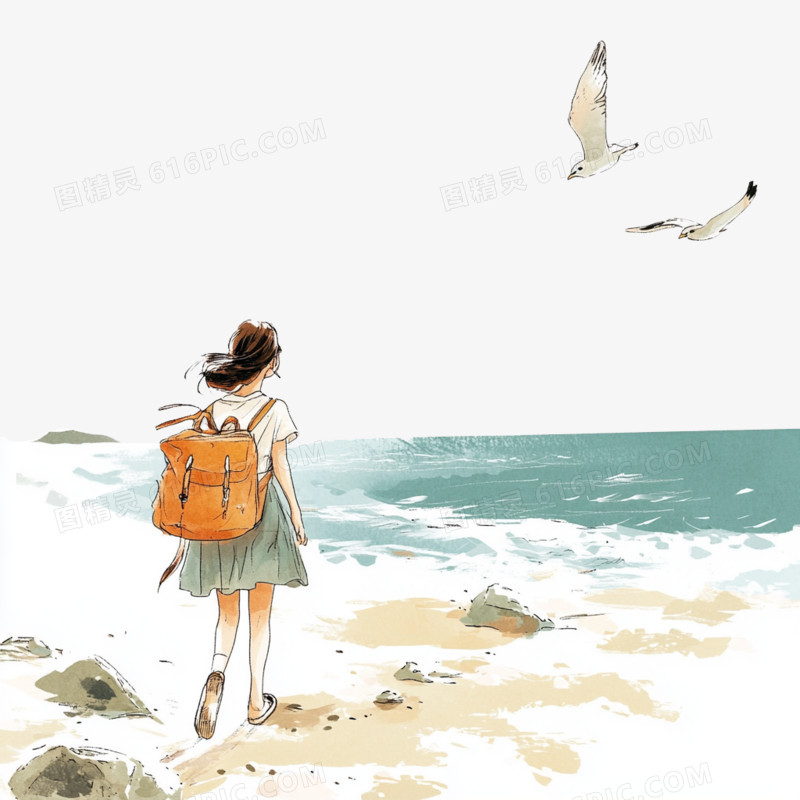海边旅游免抠元素