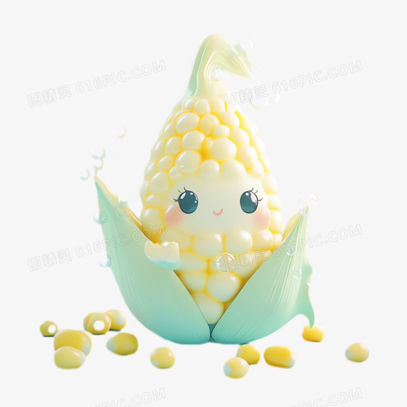 3D充气玉米麦穗素材