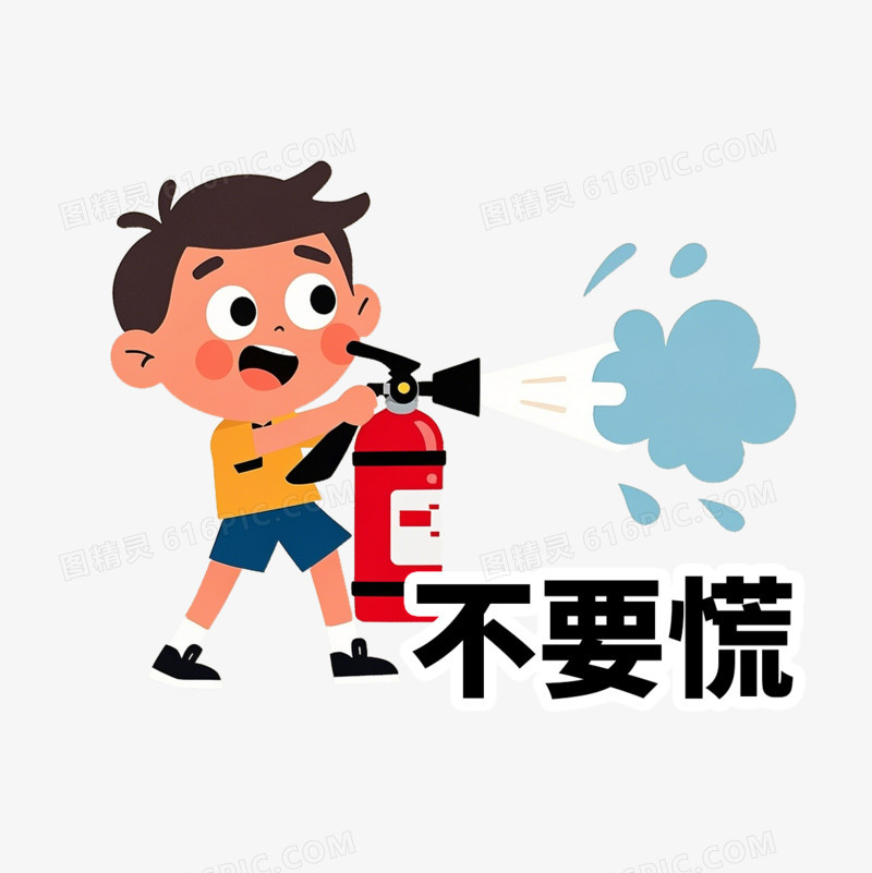 灭火不要慌科普免抠元素