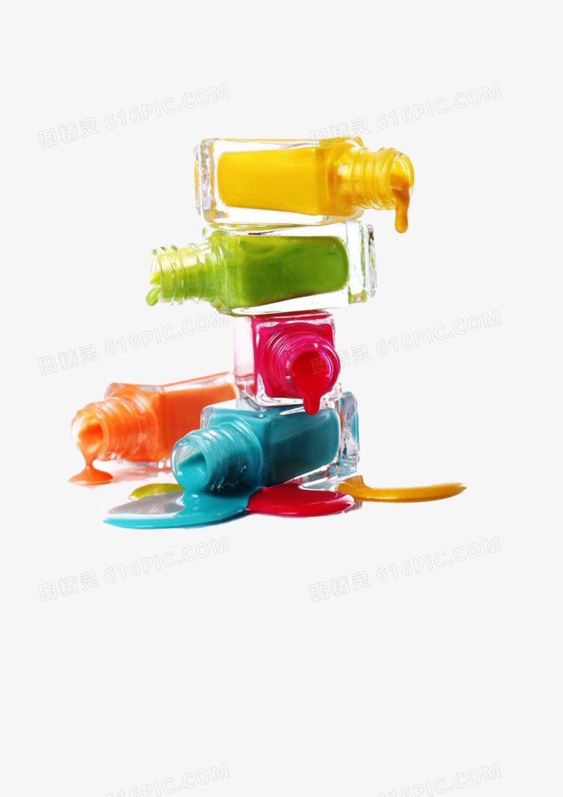 彩色指甲油瓶