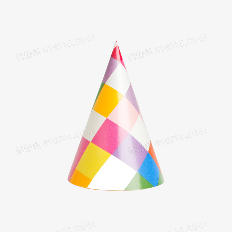 插画风格生日帽生日快乐免抠元素