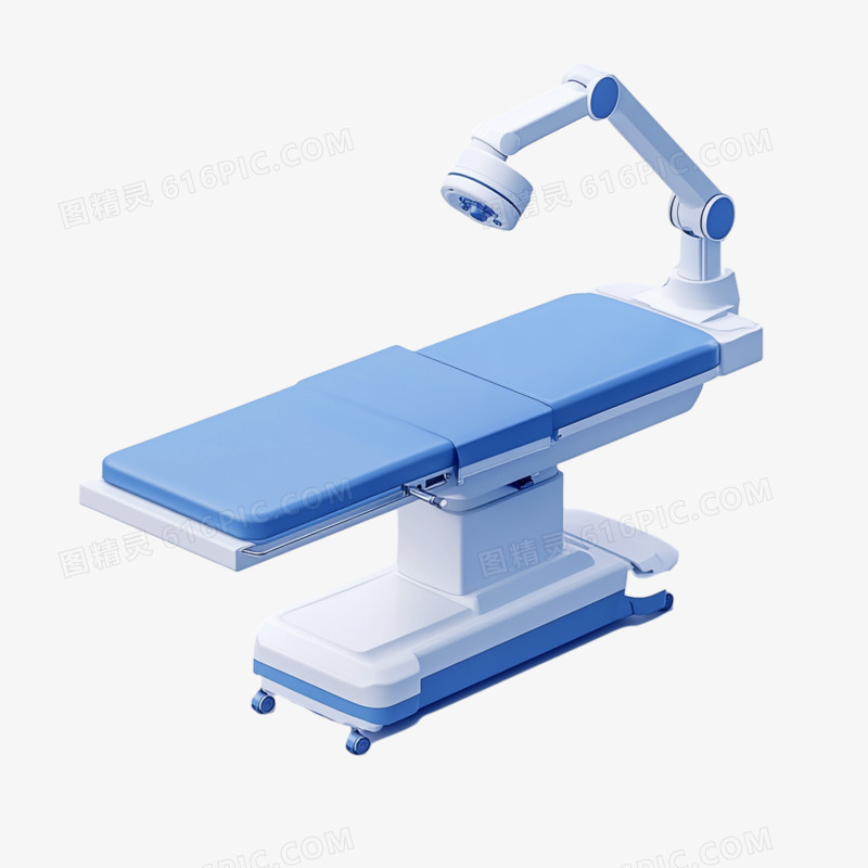 3D风格科技病床的免抠元素