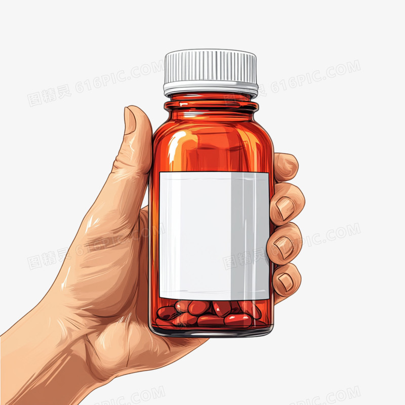 医疗场景吃药免抠元素