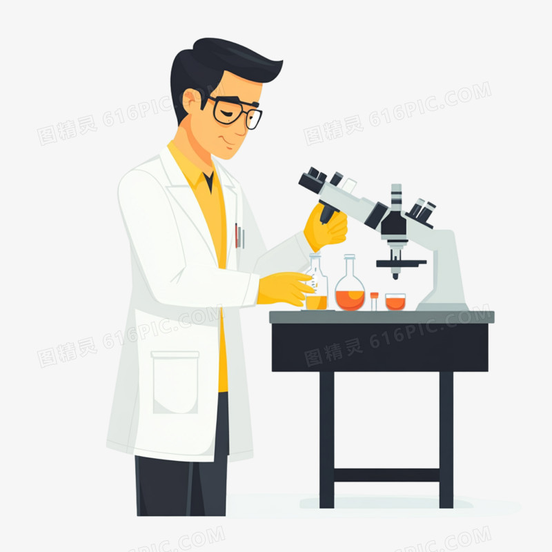科学家研究生物学家/免抠元素