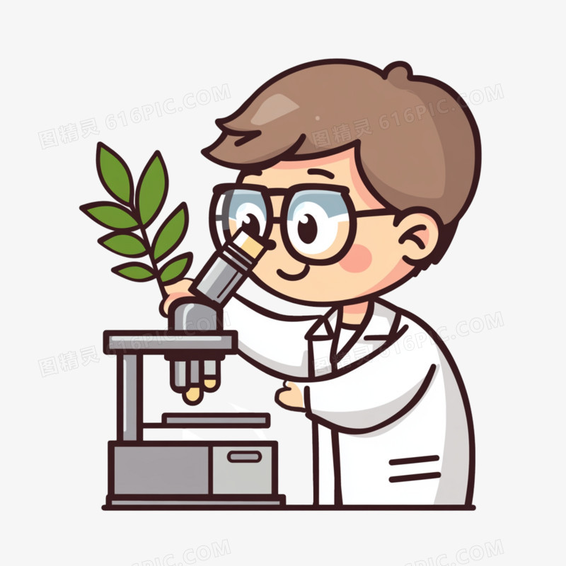 科学家研究生物学家/免抠元素