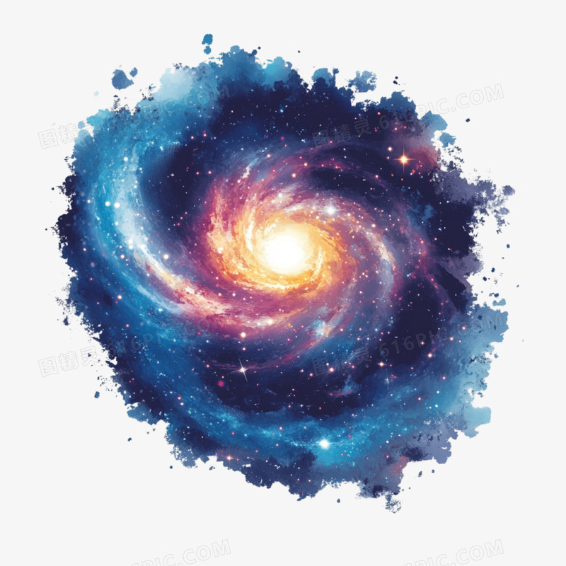 航空卫星星系银河免抠元素