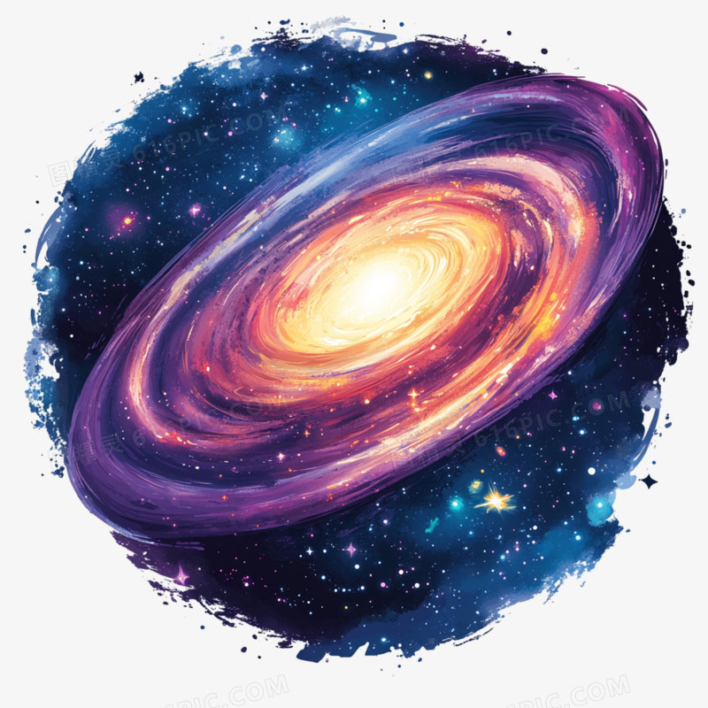 航空卫星星系银河免抠元素