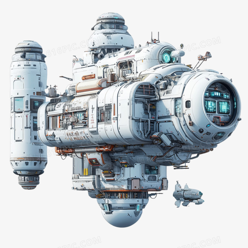 航空卫星星空间站系免抠元素