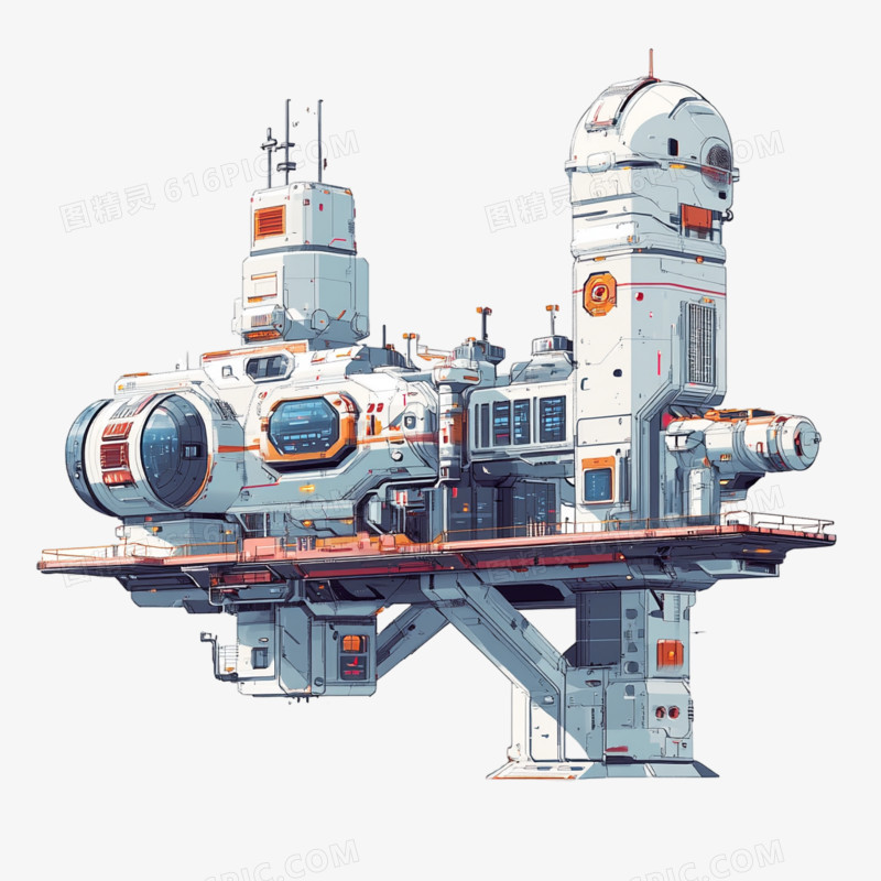 航空卫星星系空间站免抠元素