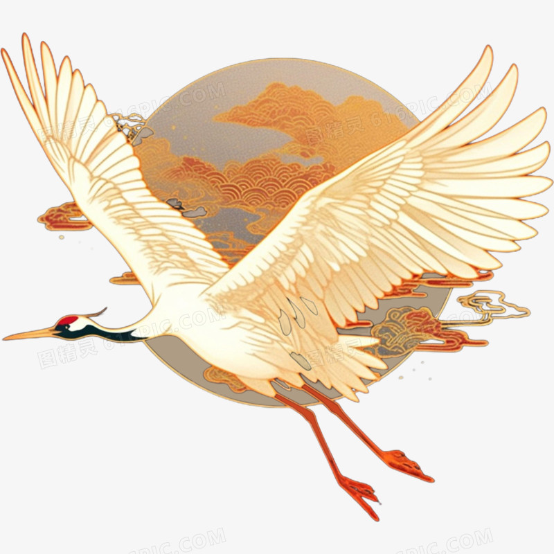 卡通手绘国潮动物免抠元素