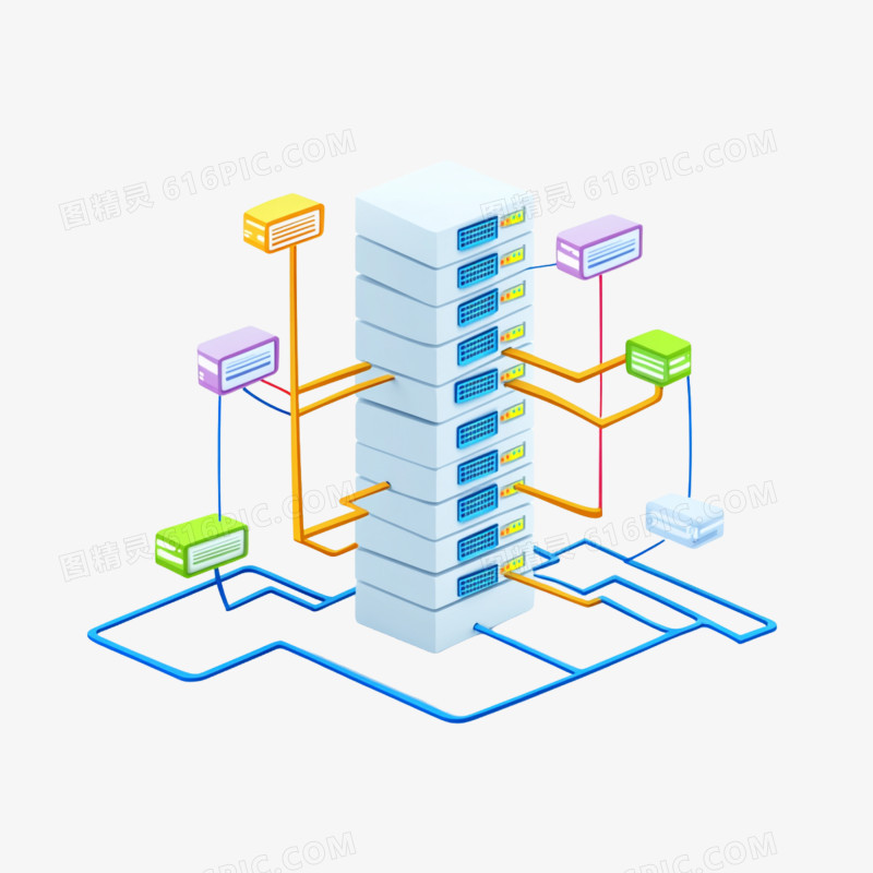 插画科技行业科技互联网传播免抠元素