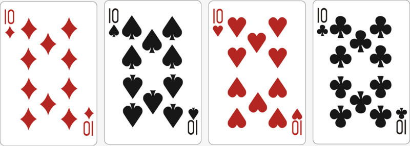 10精美扑克牌模版