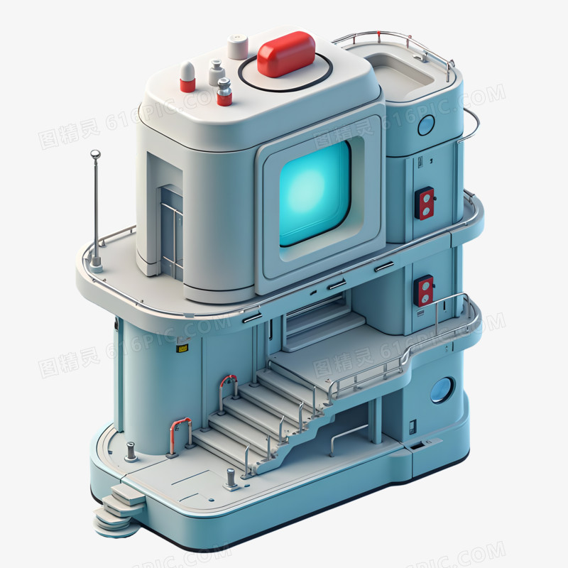 3D医疗建筑场景免抠元素