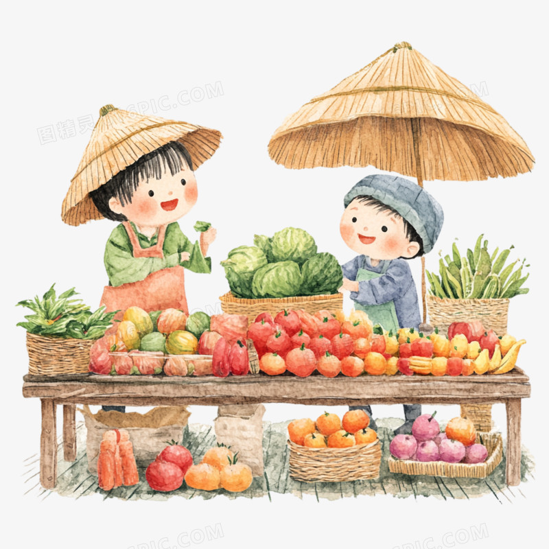 儿童集市免抠元素