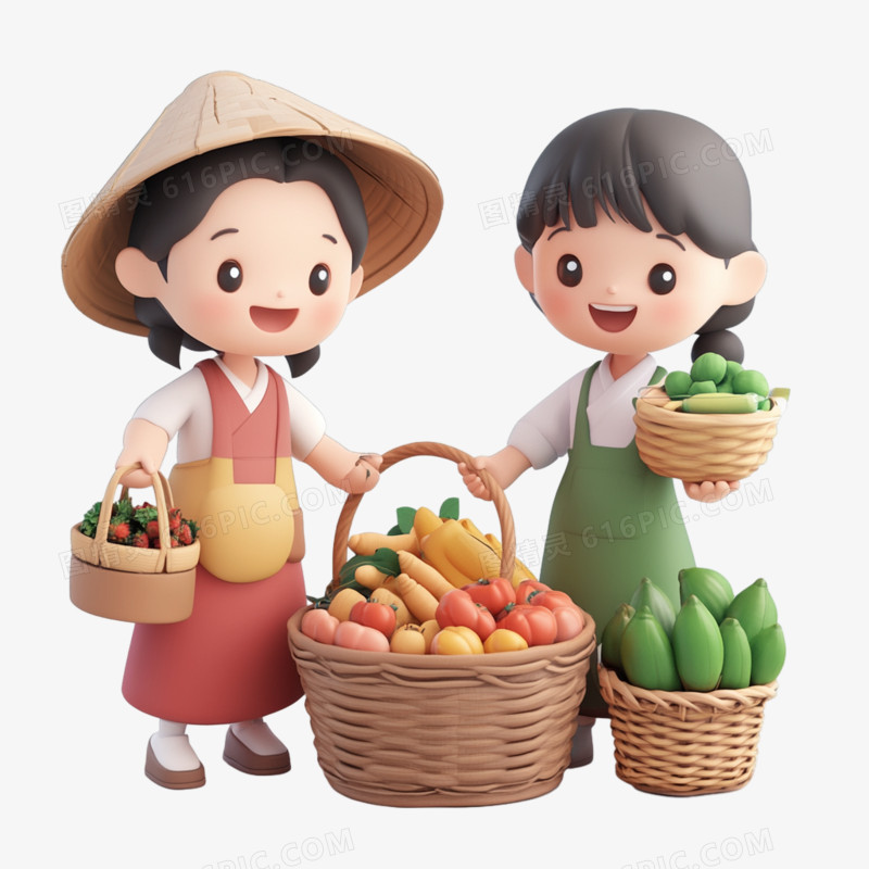 3D儿童集市免抠元素