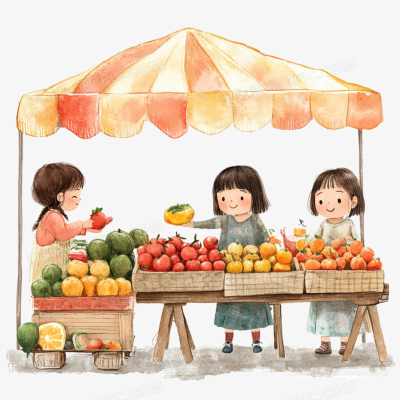 儿童集市免抠元素