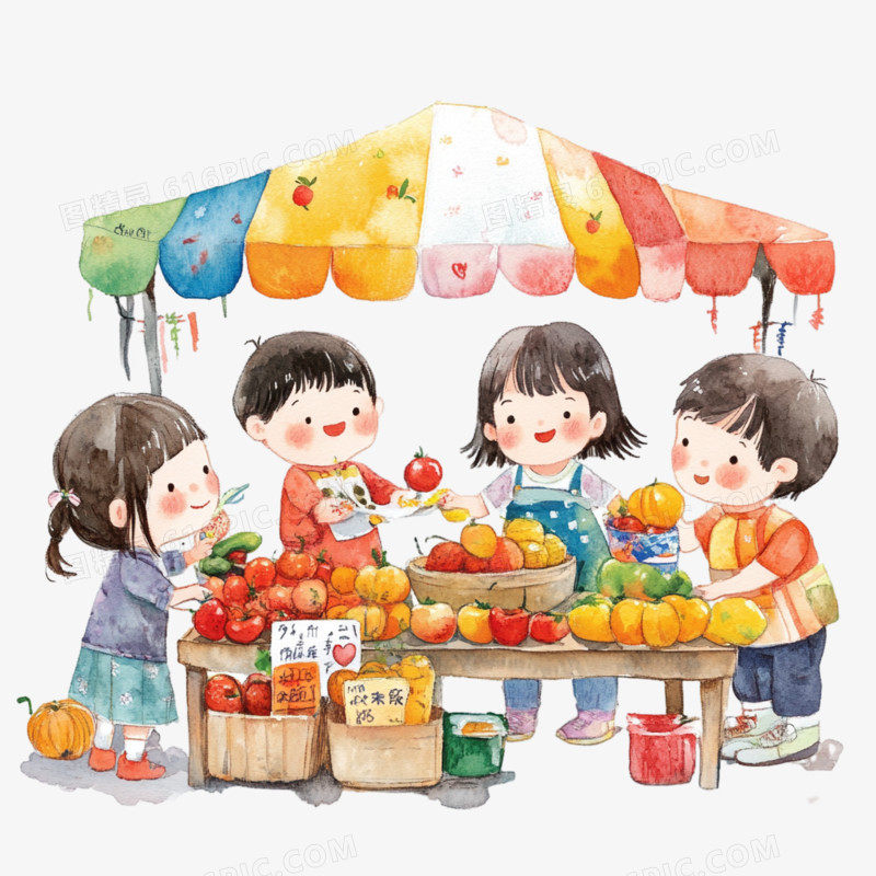 儿童集市免抠元素