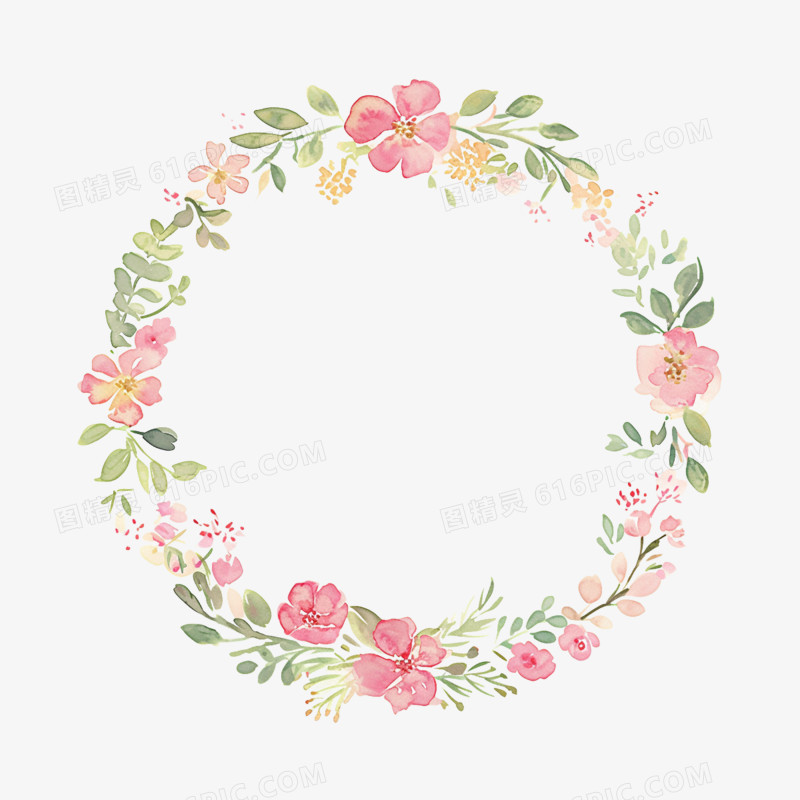 插画边框元素春天边框花朵边框免抠元素
