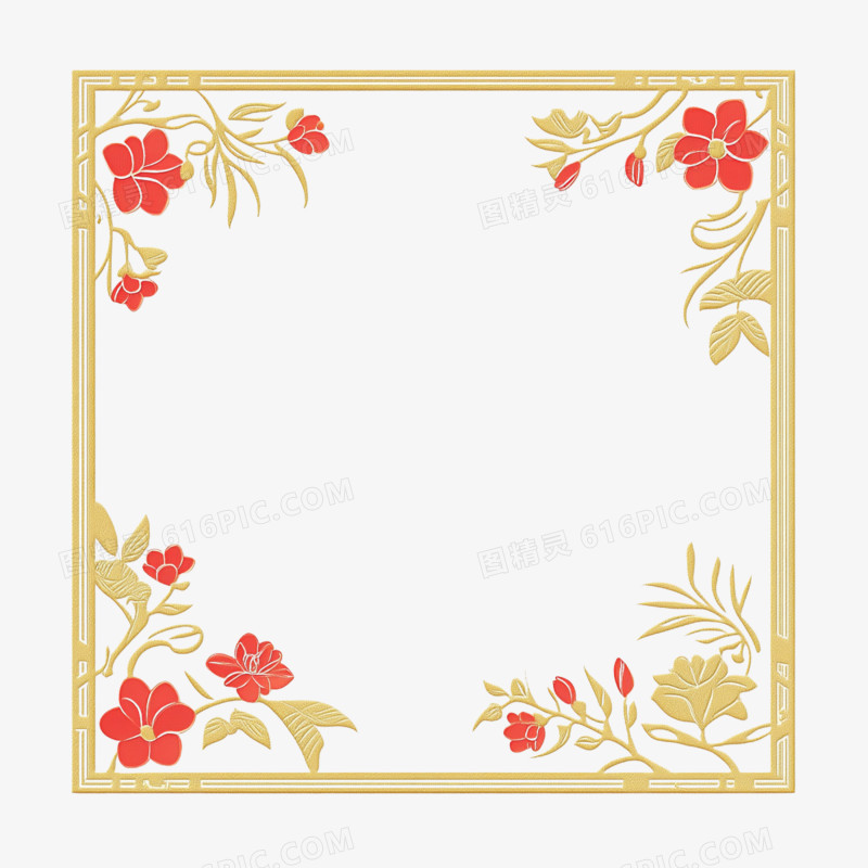 插画边框元素新年边框免抠元素
