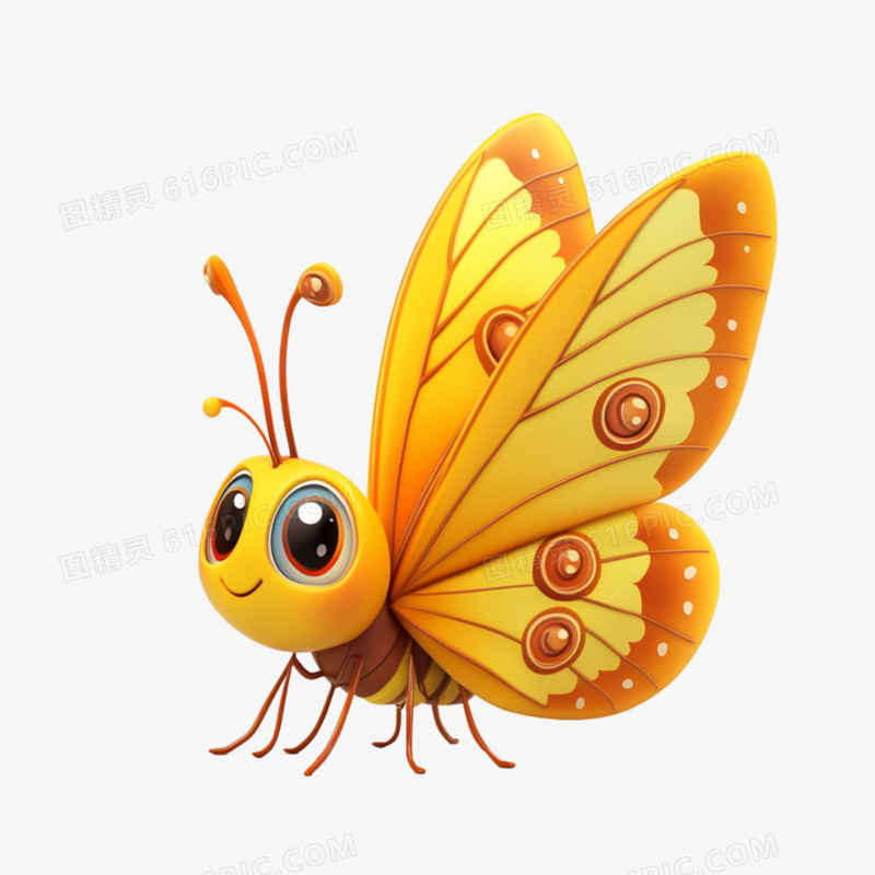 插画蝴蝶免抠素材