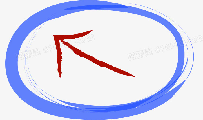 矢量边框素材红色箭头和椭圆