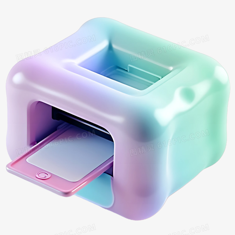 3D打印机膨胀风免抠元素