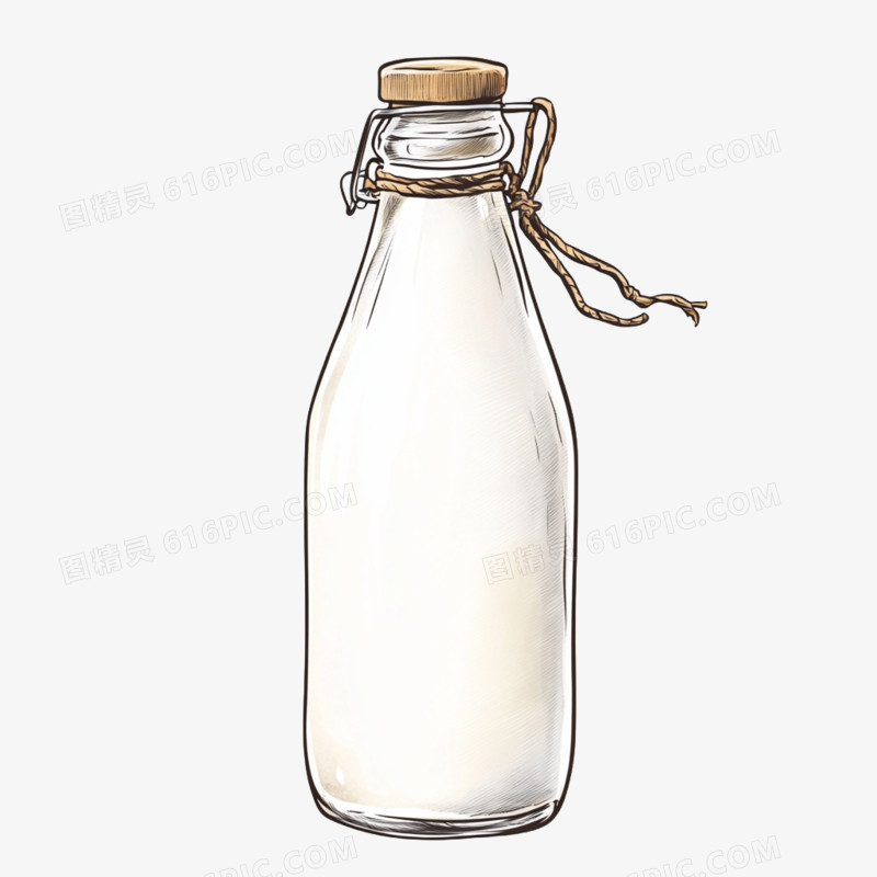 插画畜牧业副产品牛奶免抠元素