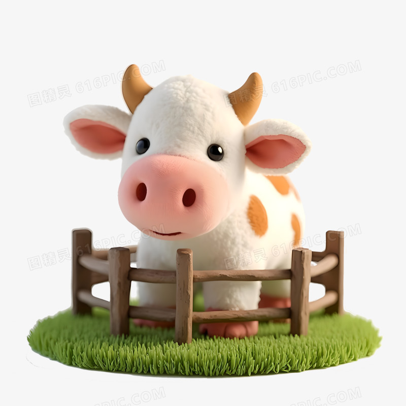 3D农业农场奶牛免抠元素