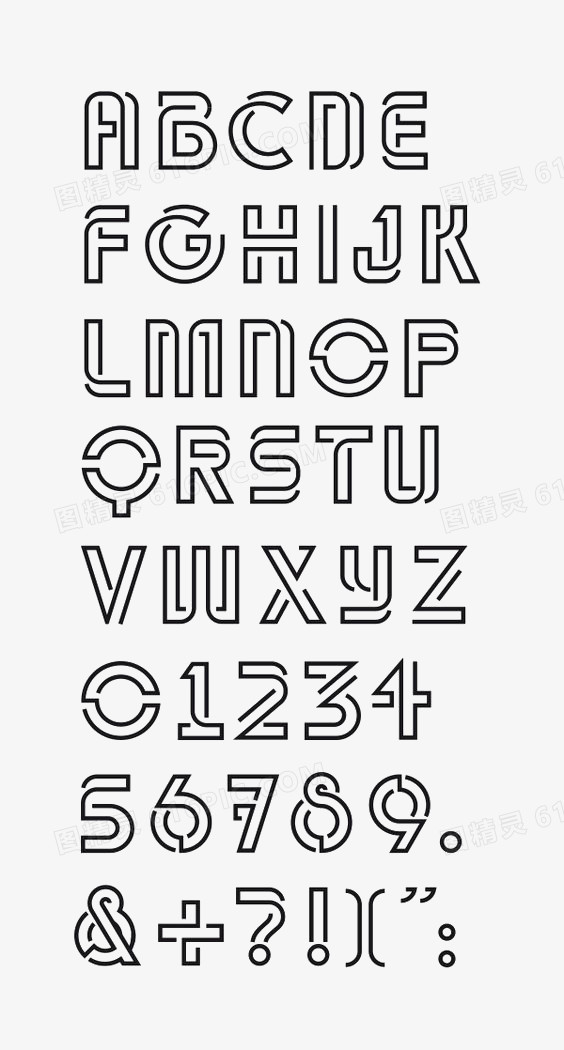 关键词:字体设计英文字母创意字母大写字母图精灵为您提供创意字母