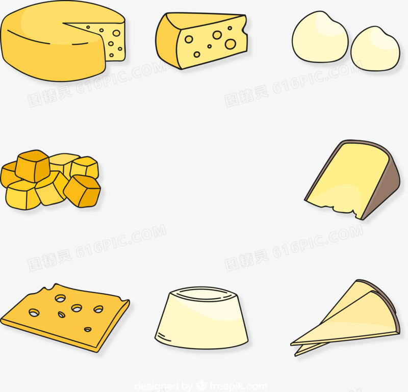 矢量奶酪食品素材