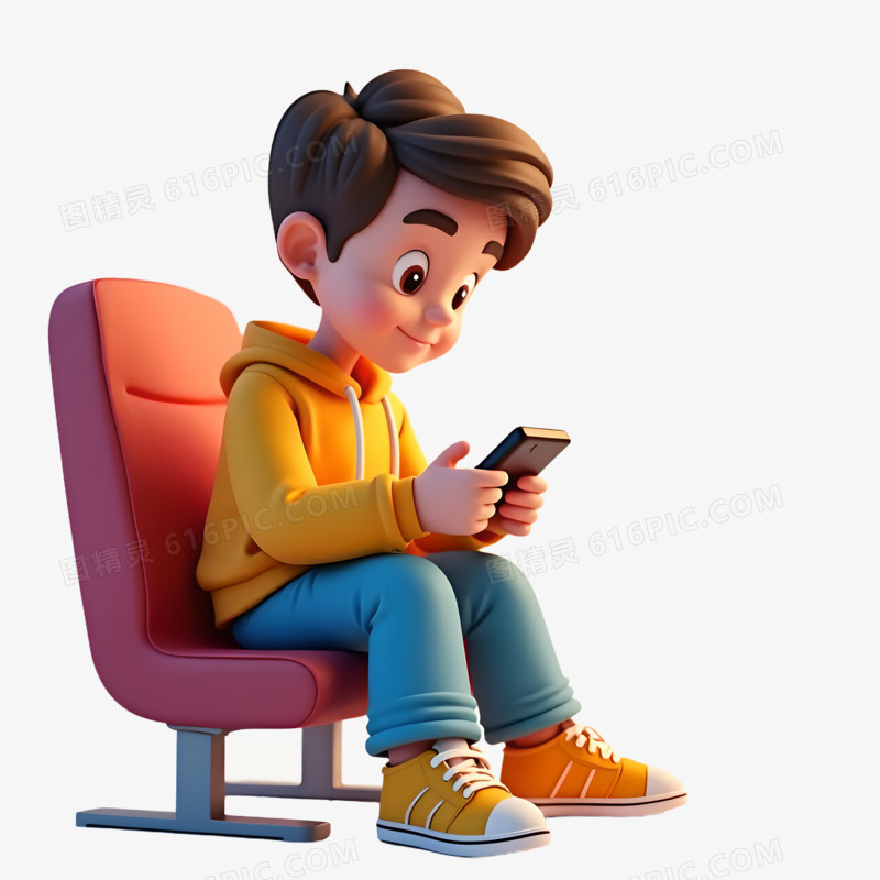 3D生活娱乐玩游戏打游戏免抠素材