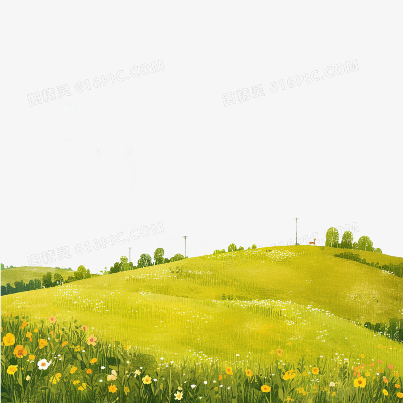 春天春季春景免抠元素