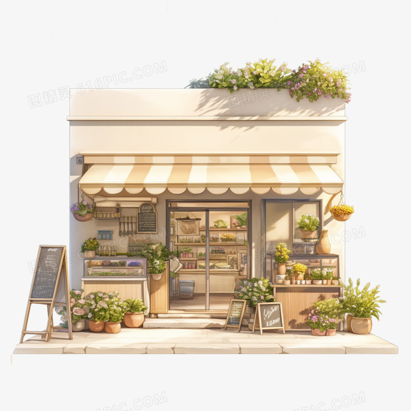 园艺花店免抠元素