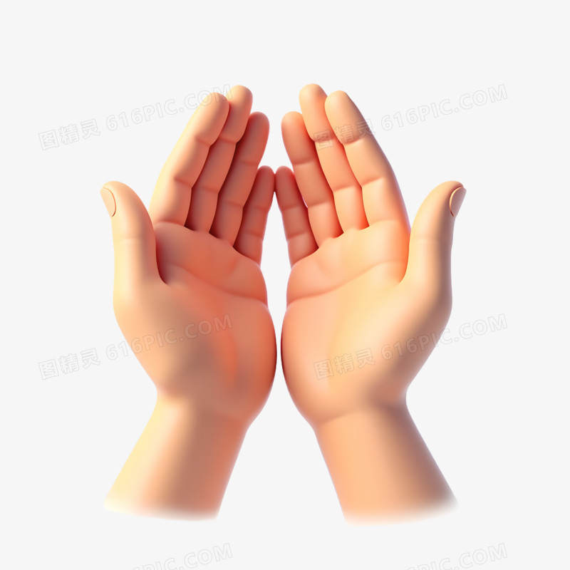 3D手势免抠素材