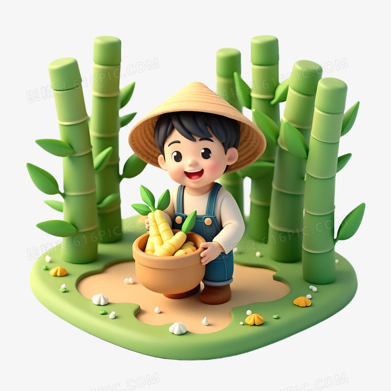 3D春天春季植物免抠元素