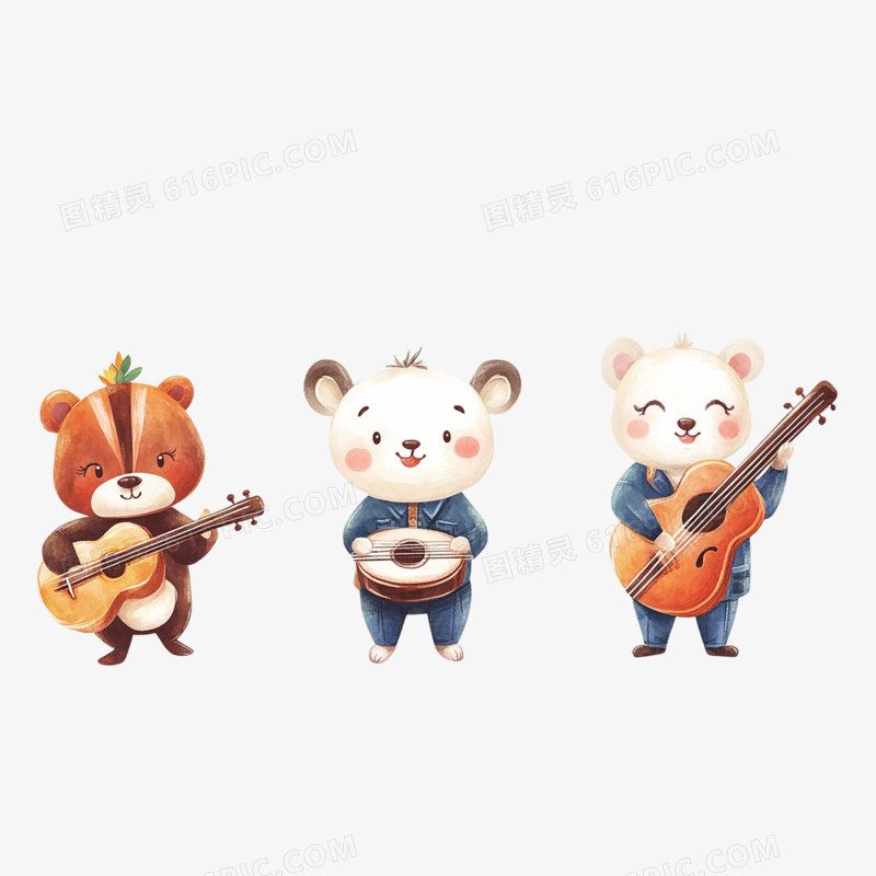 插画乐队免抠元素
