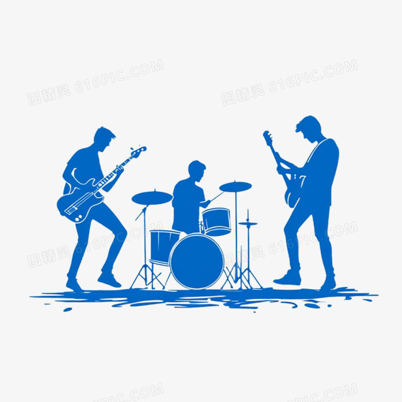 插画乐队免抠元素