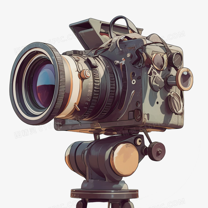 3D电影物品电影摄影机免抠元素