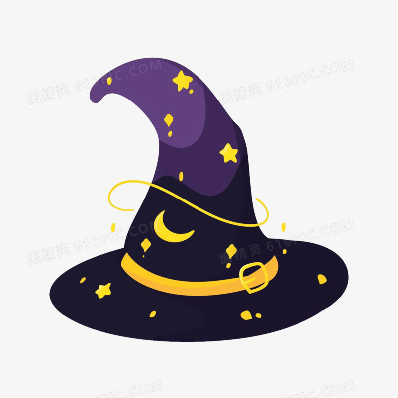 插画愚人节魔术帽免抠元素