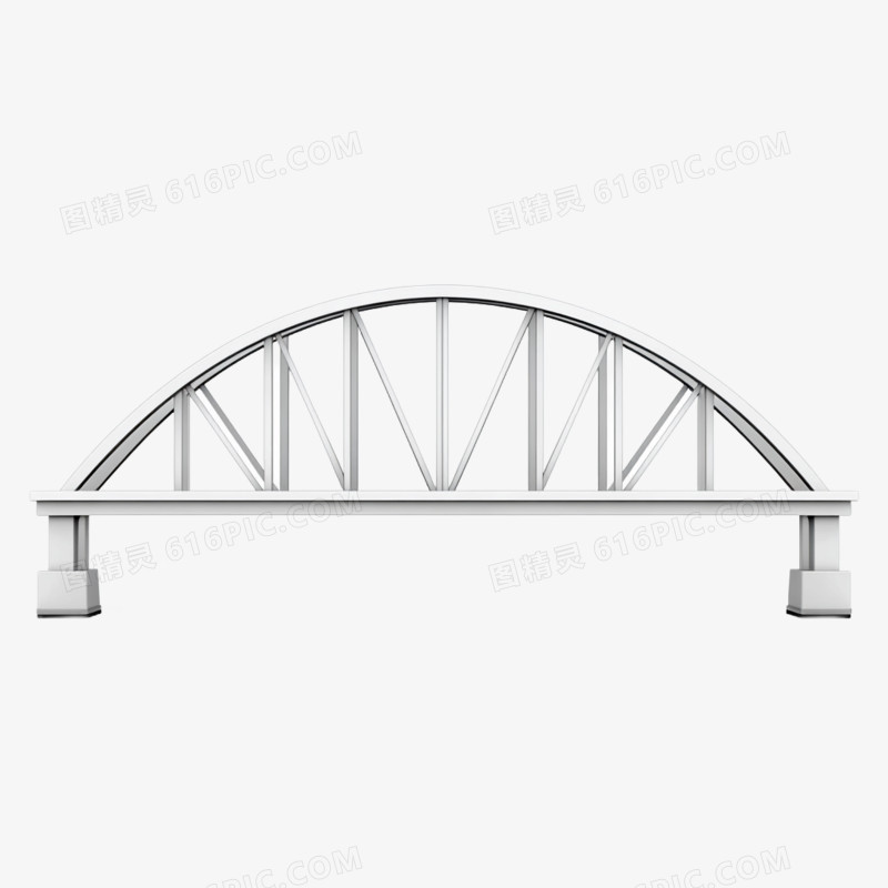 插画桥梁桥免抠元素