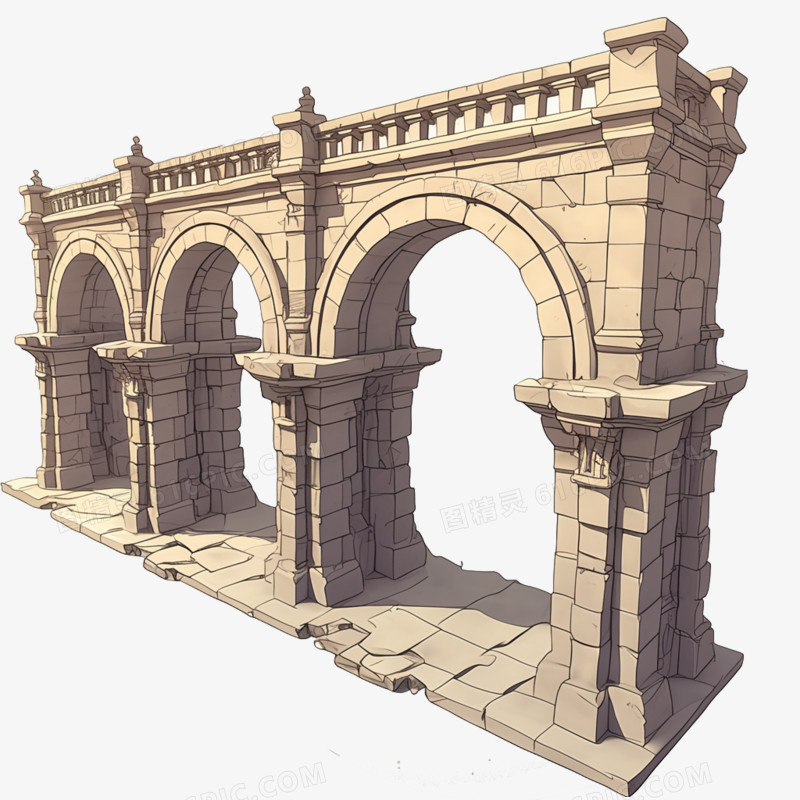 3D高架桥免抠元素
