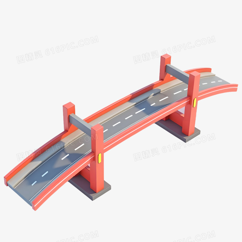 3D现代立交桥免抠素材