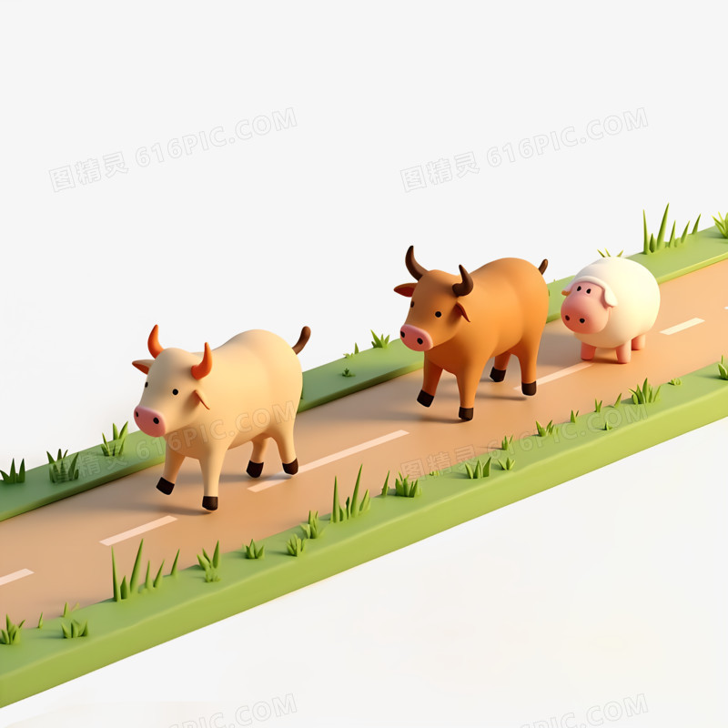 城乡道路免抠素材