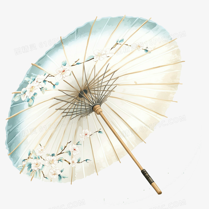 清明节油纸伞免抠元素