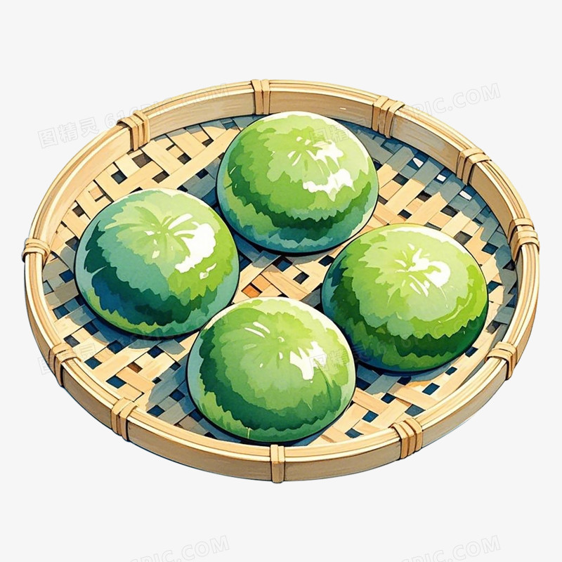 清明节传统美食青团免抠元素