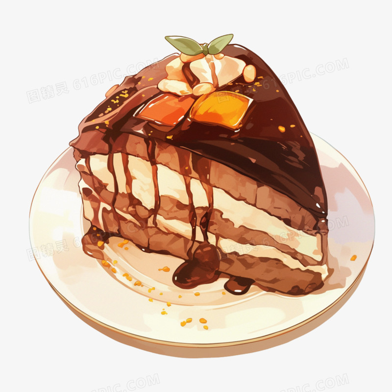 美味零食蛋糕免抠元素