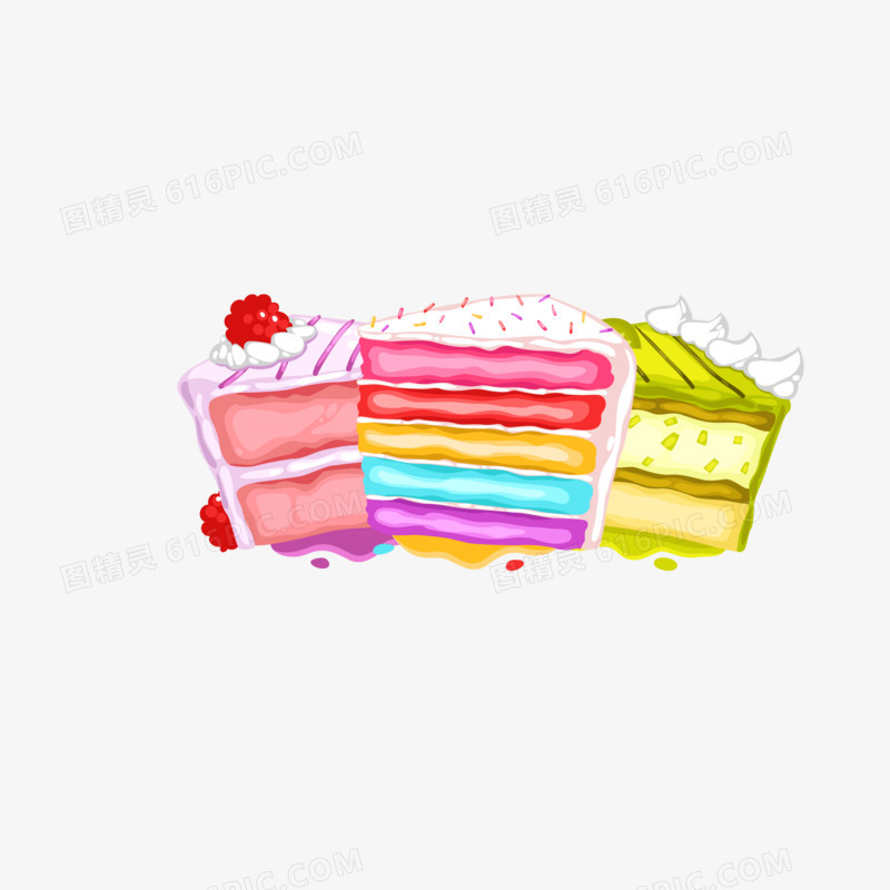 彩虹蛋糕DIY海报