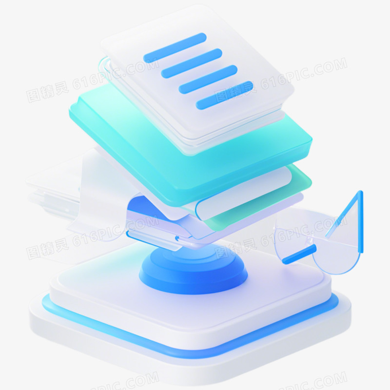 3D立体科技图标免抠元素