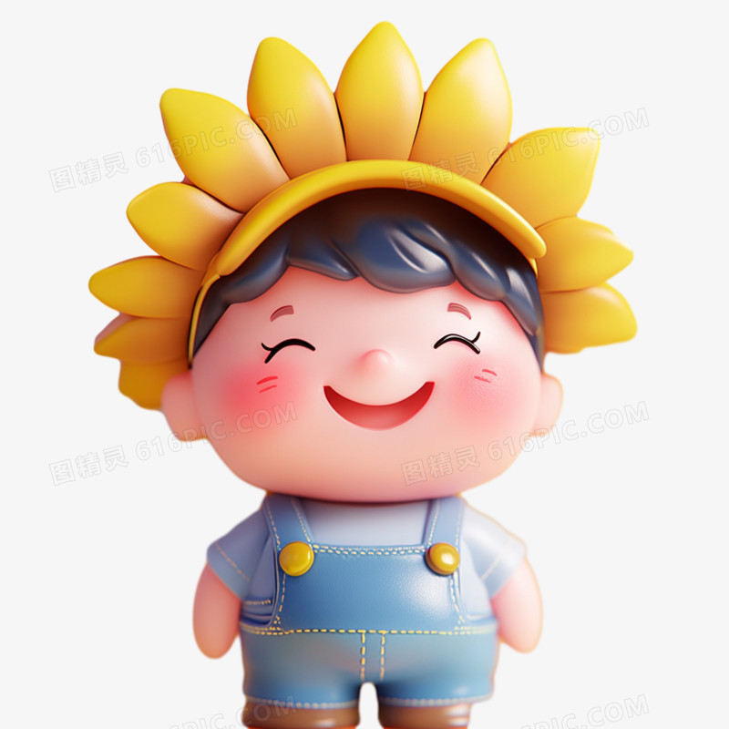 3D粘土风人物免抠元素