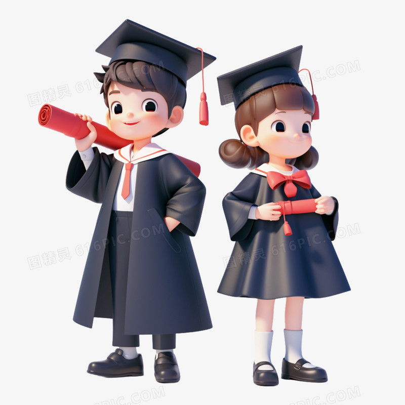 毕业小学毕业生免抠元素